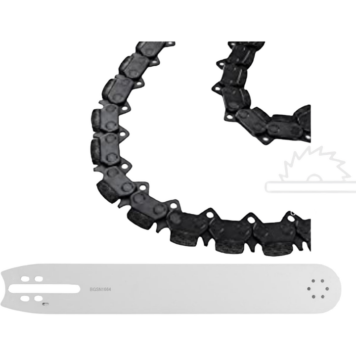 Diamond abrasive concrete cutting chainsaw
