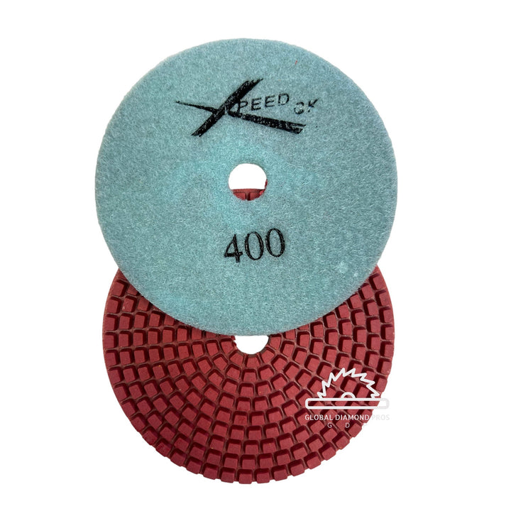 4” Xpeed Diamond Polishing Pads 7-Step Wet/Dry For Granite Quartz Marble Stone