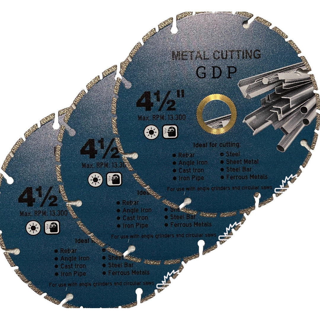 4.5" Metal Cutting Diamond Blade Vacuum Brazed Saw Blade Steel Cutting Blade