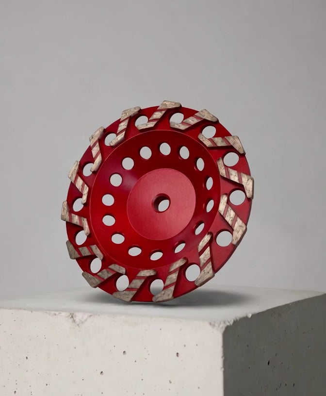 5" Xtreme Aggressive Grinding Wheel #30/40 Grit Diamond 5/8"-11 Arbor for Concrete and Paint, Epoxy, Mastic, Coating Removal