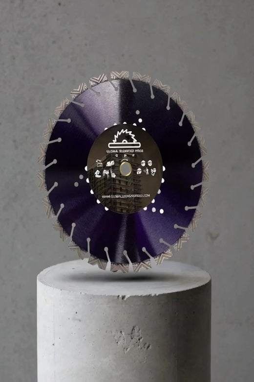 14" Turbo Diamond Blade - Golf Ball V GROOVE Concrete Cutting Blade