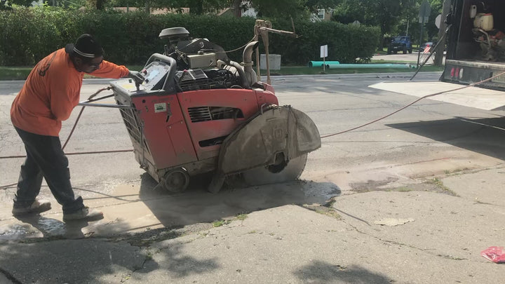 Concrete Saw Blade - Walk Behind Saw Blades - Concrete Cutting Diamond Blade Saw Blade for Cured Concrete Slab Saw Professional Walk Behind Diamond Blade 26" 30" 32" 36" 42" 48"