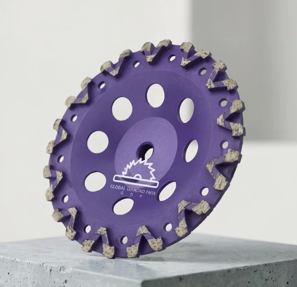 10 Pack - 7" Premium Grinding Wheel Grit #20 Diamond Cup Wheel 5/8"-11 Arbor for Concrete, Paint, Epoxy, Mastic, Coating Removal