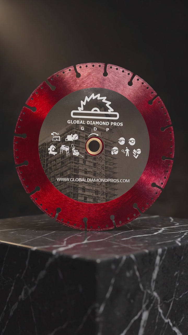 9” All-Cut Battery Fire Rescue Diamond Blade Safety All Cut Demolition Diamond Saw Blade Cordless Cut Off Saw Fire Safety Blade