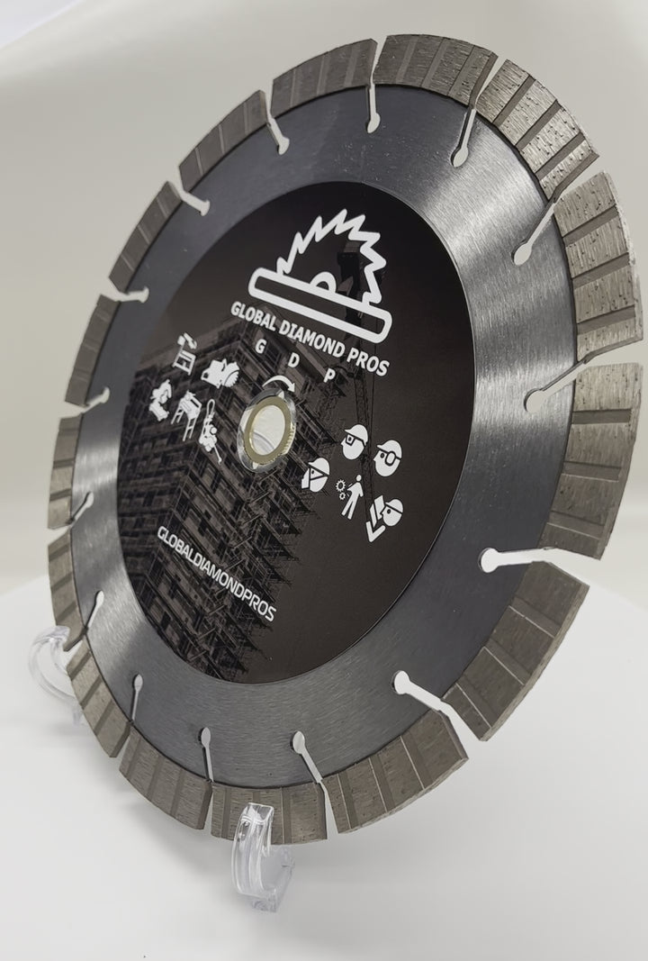 9" Battery Cut Off Battery Cordless Portable Saw Blade Concrete Asphalt Masonry Diamond Blade - 3 Pack