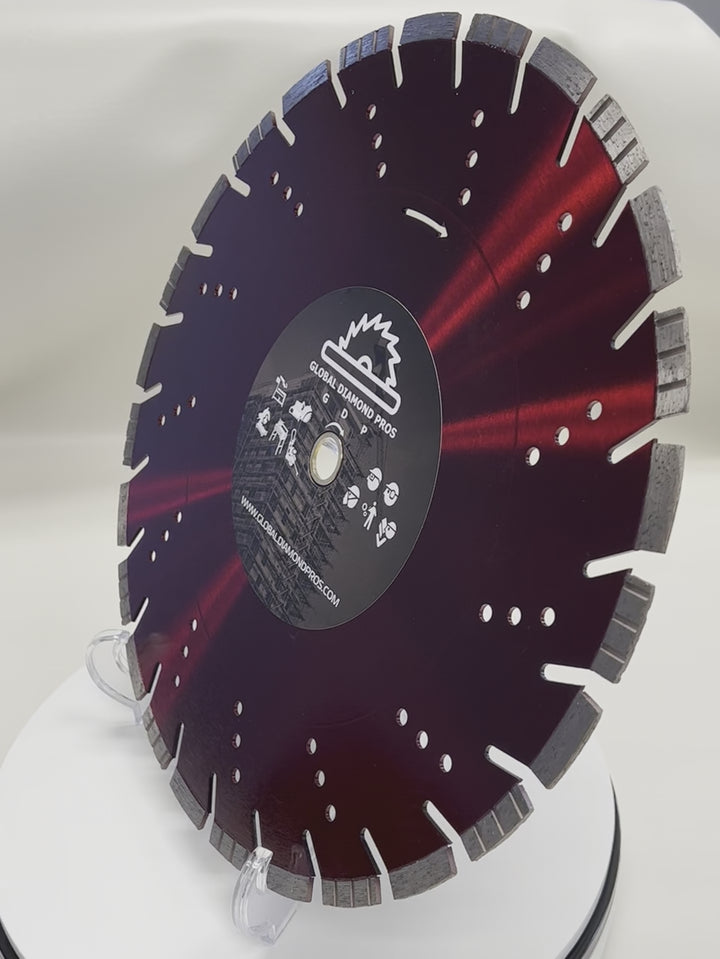 14" diamond blades laser welded