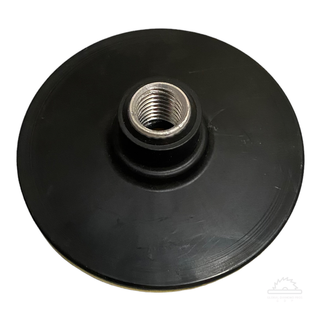 4" Hard Backer Pad - Loop Backing Pad for Grinder - Stone Polishing Pads