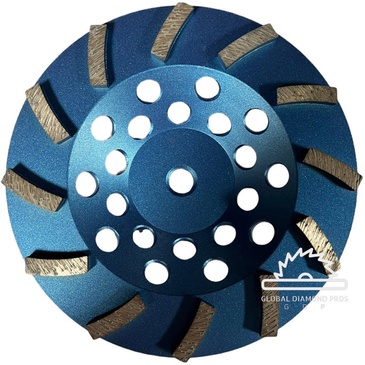  7 in. 12-Segment Turbo Cup Grinding Wheel