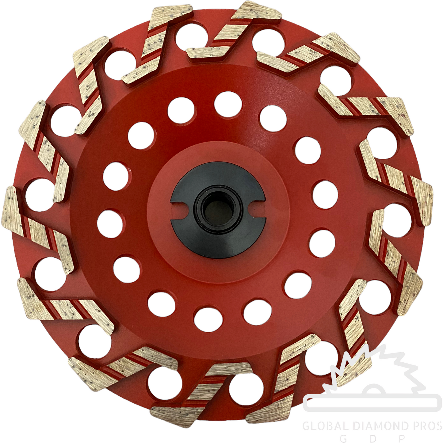 7" Aggressive Grinding Cup Wheel #18/20 Diamond 5/8"-11 Arbor