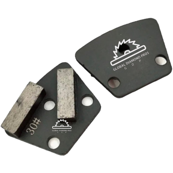 Diamond Trapezoid Concrete Floor Polishing Shoe Pad Grit #30 Abrasive Grinding Pad