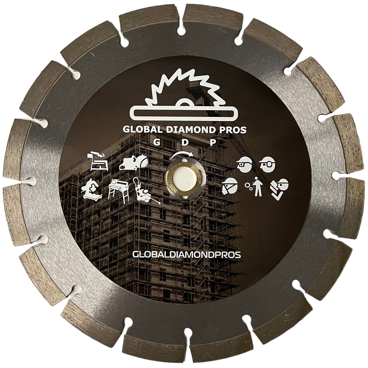 9" Diamond Saw Blade For Fast Cutting General Purpose Material - Made For Battery Power Cutter Saws