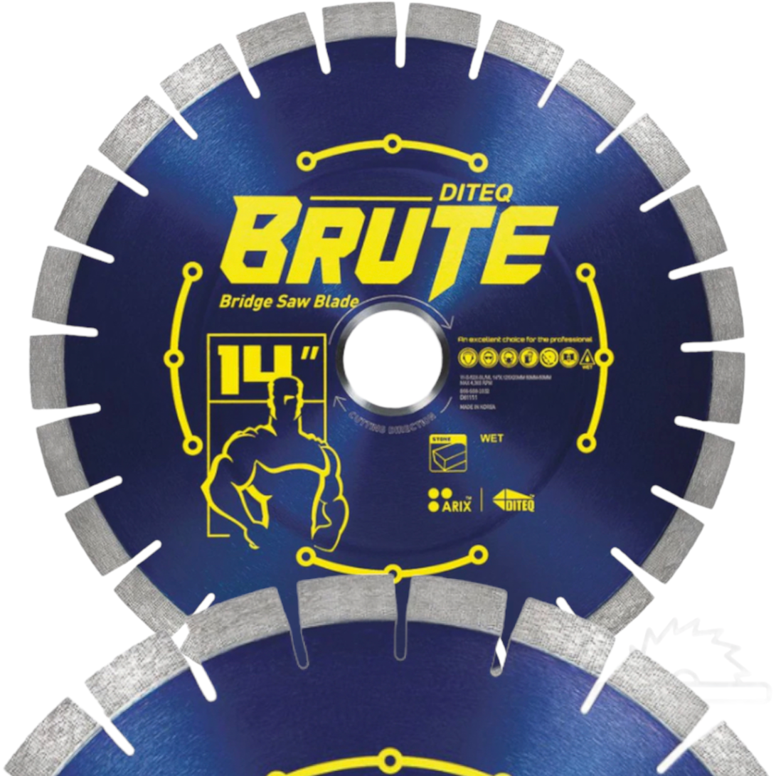 Brute ARIX Bridge Saw Blades S-52X Silent Core for Granite Marble Quartz Stone