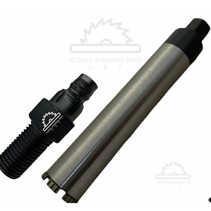 Wet core bit for drilling 