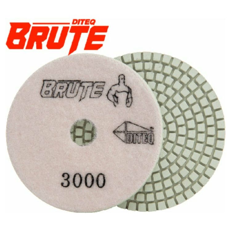 Brute Granite 7 Step Polishing Pads for Quartz & Granite - 7 Grits
