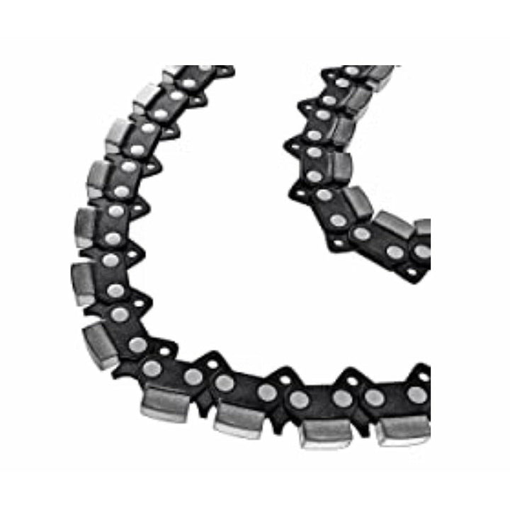 Husqvarna diamond chainsaw chains, select between hard reinforced concrete or softer building material for the right chain needed.  16" chains cut 17" deep and 12" chains can cut 13" deep. 