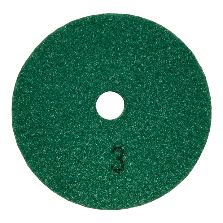 4” Diamond Polishing Pads Wet/Dry For Granite Quartz Marble Stone - Step 1, 2, 3