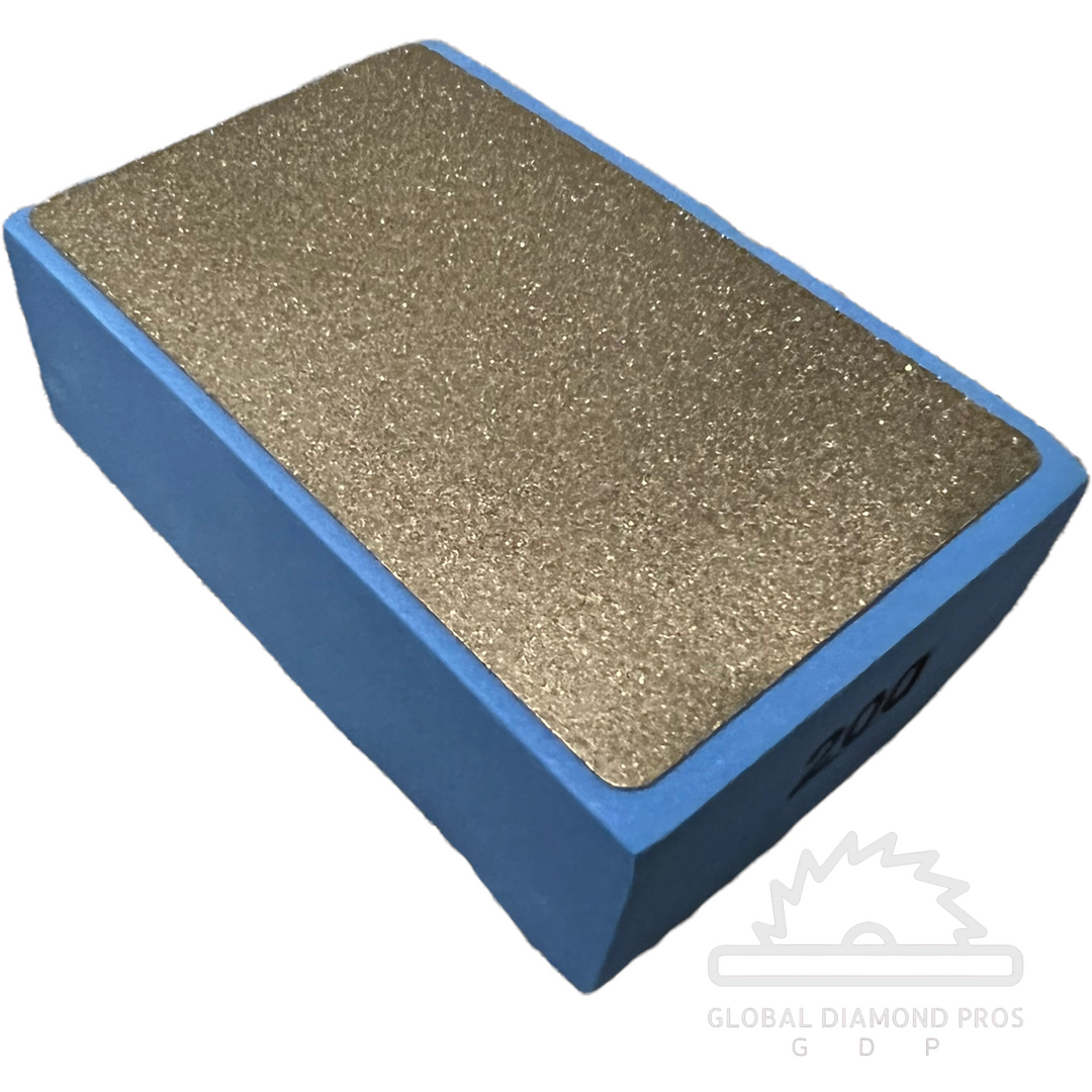 4 Pack Diamond Hand Polishing Pads for Concrete Grinding, Marble, Granite, Stone -Grit #60-#100-#200-#400