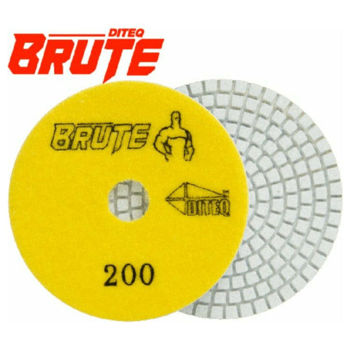 Brute Granite 7 Step Polishing Pads for Quartz & Granite - 7 Grits