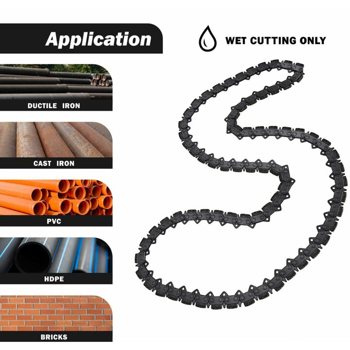 10" Hydraulic Saw - 12” Gasoline Ductile Iron Diamond Chain 