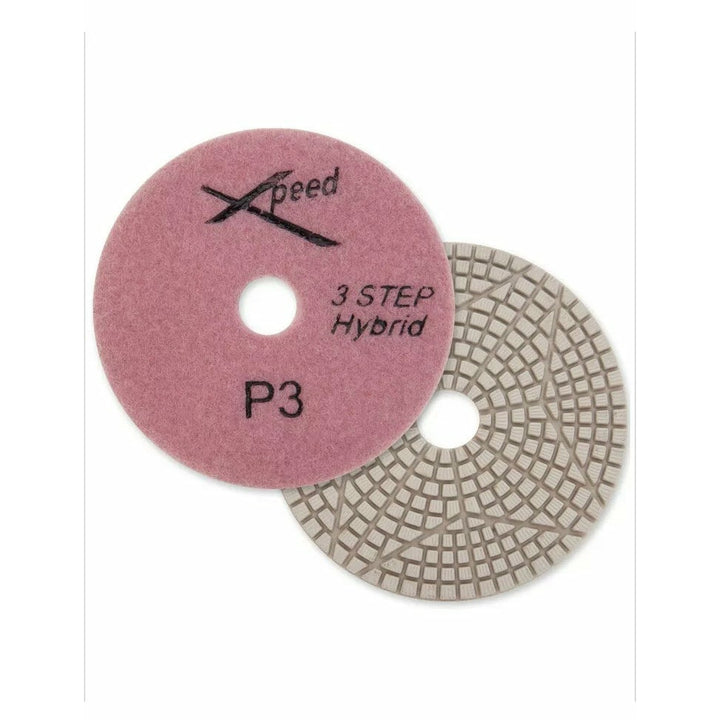 3 Step Diamond Polishing Pads - Use Wet or Dry