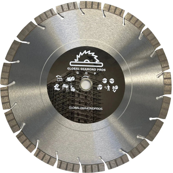 7" Diamond Blade Segmented Cutting Diamond Saw Blade for Concrete Masonry General Purpose Cutting Turbo Diamond Blade