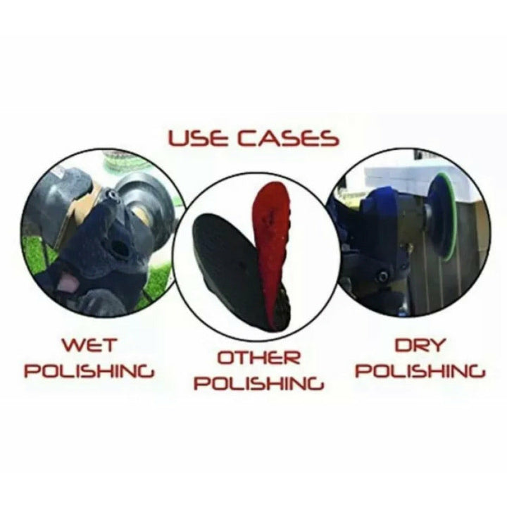 Xpeed 4” Diamond Polishing Pads 3-Step Hybrid Wet/Dry For Granite Quartz Marble Stone - Step 1, 2, 3