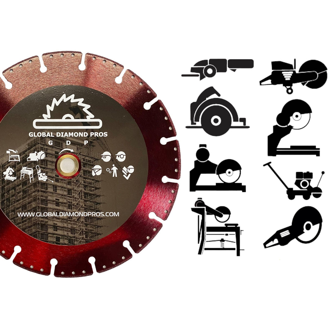 7” Fire Rescue Diamond Blade Safety All Cut Demolition Diamond Saw Blade