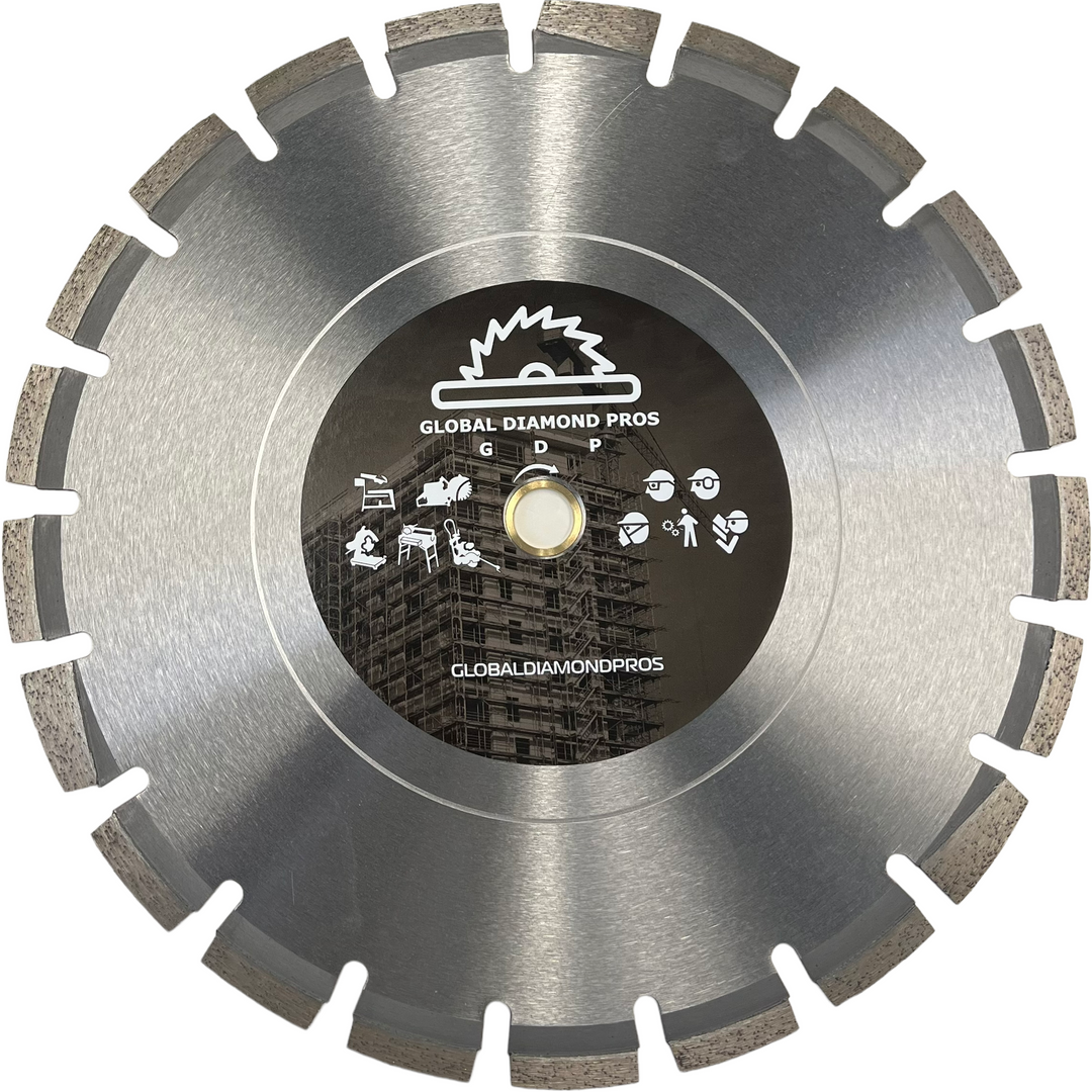 14" Premium Laser Welded Diamond Blade for Asphalt Cutting - Abrasive Asphalt Diamond Saw Blade