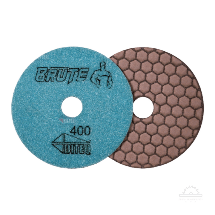 Brute Granite 7 Step Dry Polishing Pads for Quartz & Granite - 7 Grits