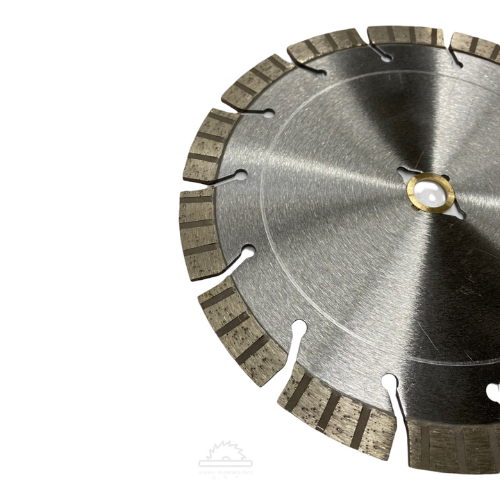 Diamond Blade Segmented Cutting Diamond Saw Blade for Concrete Masonry General Purpose Cutting Turbo Diamond Blade 7" - 3 Pack