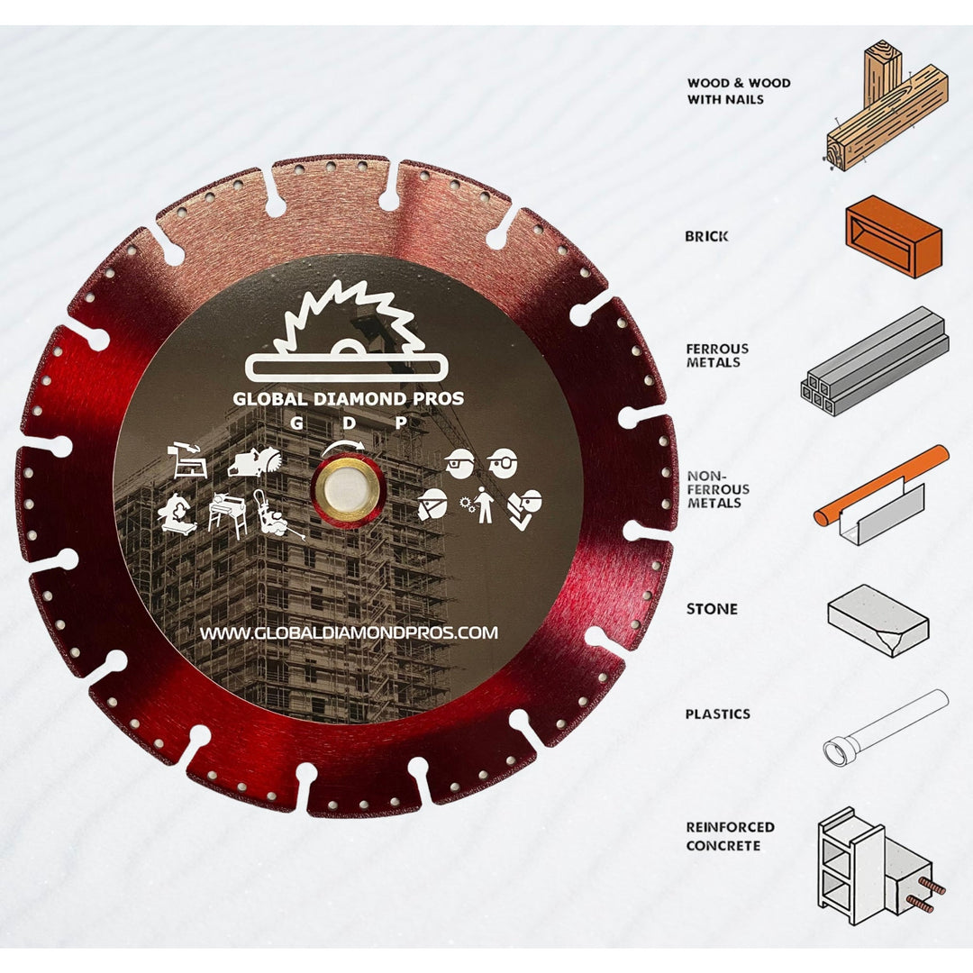 7” Fire Rescue Diamond Blade Safety All Cut Demolition Diamond Saw Blade