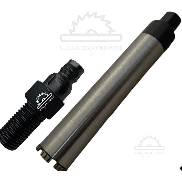 3” Diamond Core Bit for Concrete, Reinforced Concrete, Brick, Block, Masonry with Hilti 6 Slot Adapter