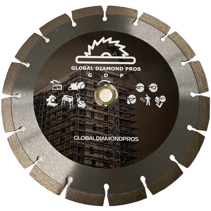 9" Battery Cut Off Battery Cordless Portable Saw Blade Concrete Asphalt Masonry Diamond Blade High Speed