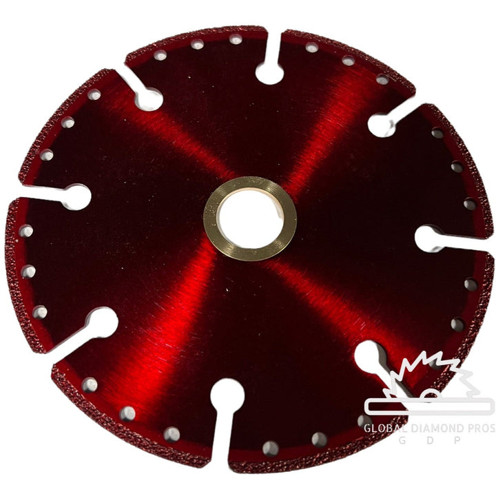 4.5” All-Cut Vacuum Brazed Diamond Blade Cut All For Concrete, Granite, Marble, Brick, Block fits Angle Grinder- 3 Pack
