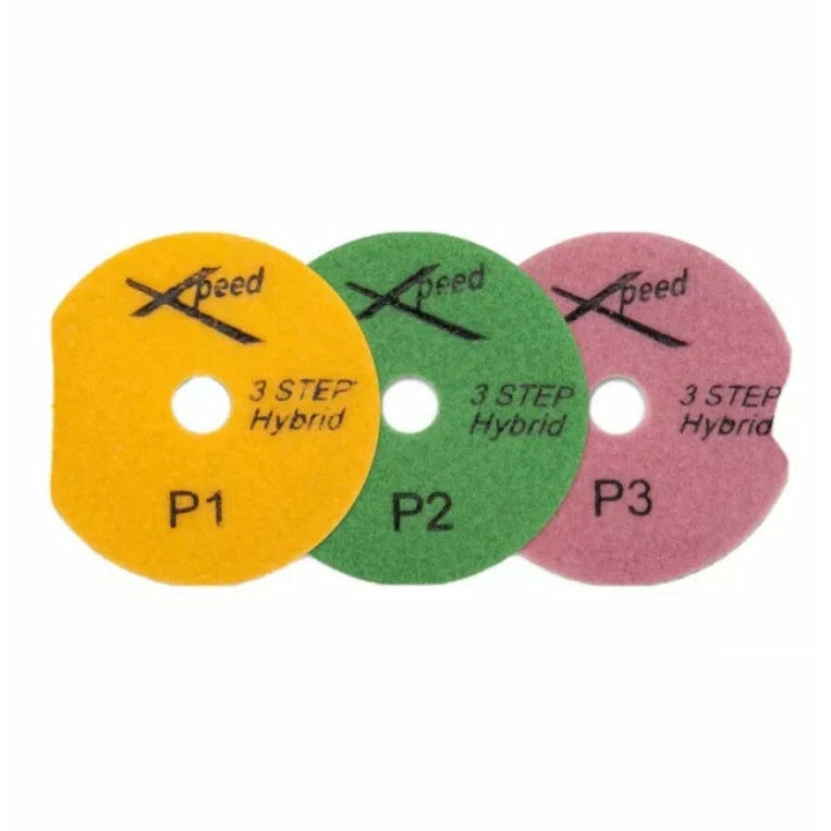 4” Xpeed Diamond Polishing Pads 3-Step 