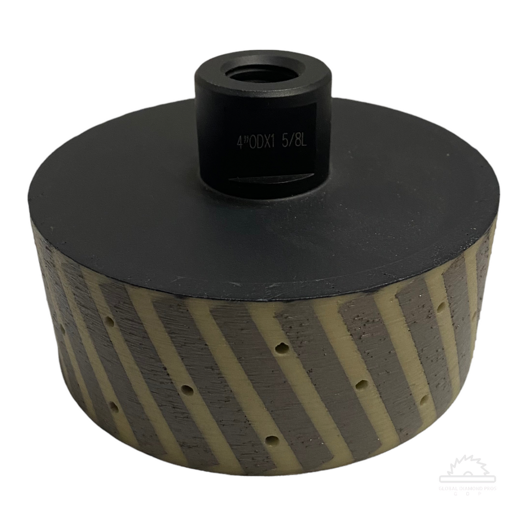 4” Zero Tolerance Drum Wheel for Granite, Engineered Stone, Quartz, Quartzite, Granite, Marble