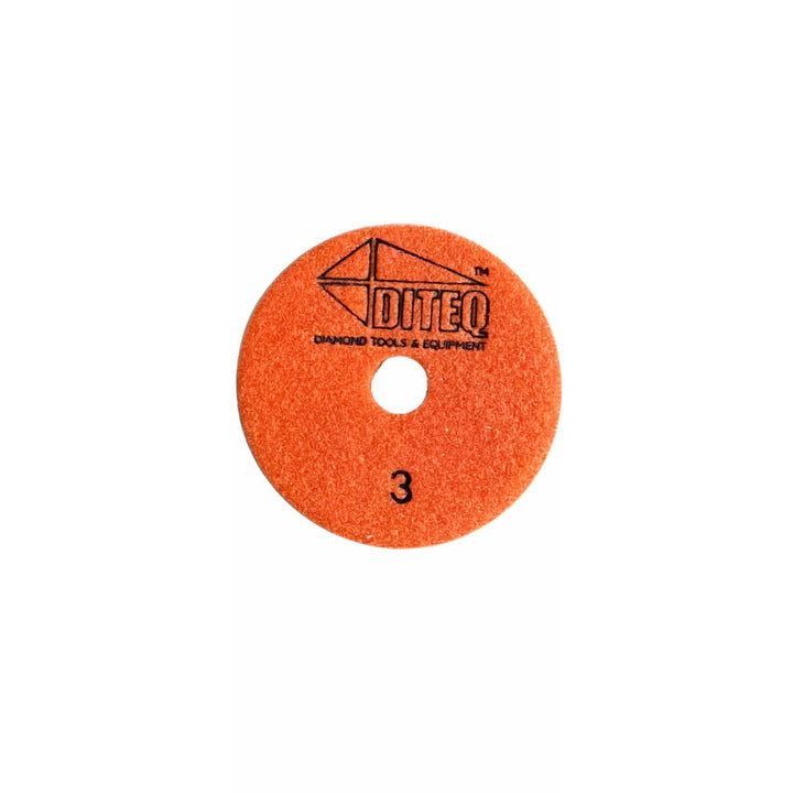 Hybrid 4” Diamond Polishing Pads for Engineered Stone, Granite, Quartz, Quartzite, Marble 3-Step Pads