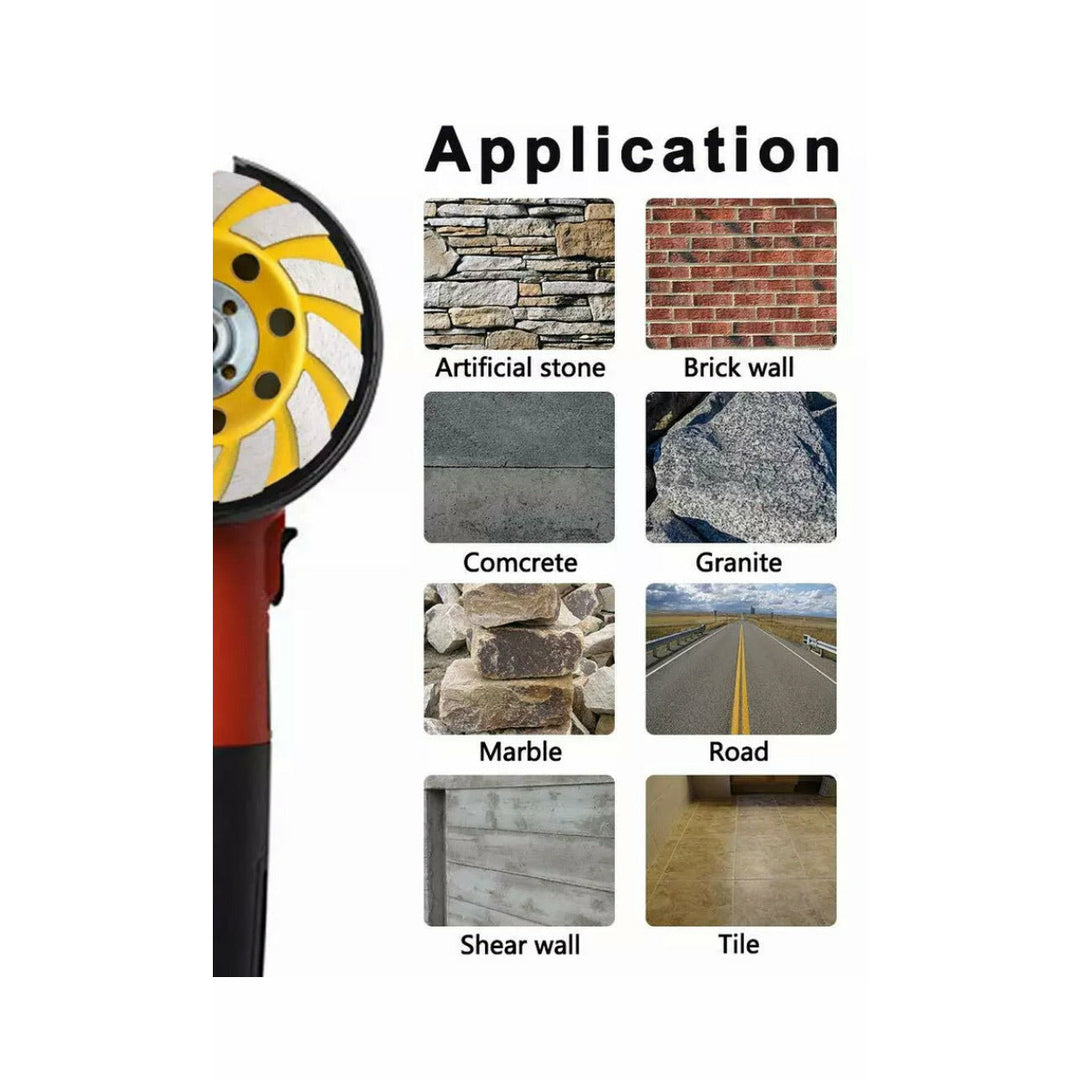 3 Pack - 7/8''-5/8'' Arbor 4-1/2'' Premium Blue Boulette Tuck Point Blade for Concrete, Mortar, Brick, Masonry