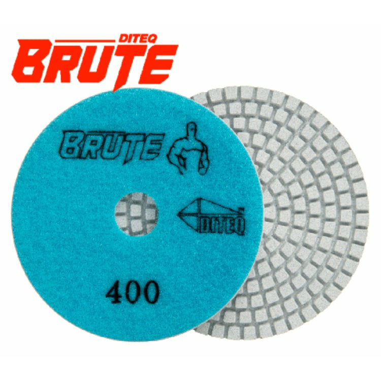 DITEQ 7 Step 4” Polishing Pads Brute Grit 50,100,200,400,800,1500,3000 Polishing Pads - 7 Pack