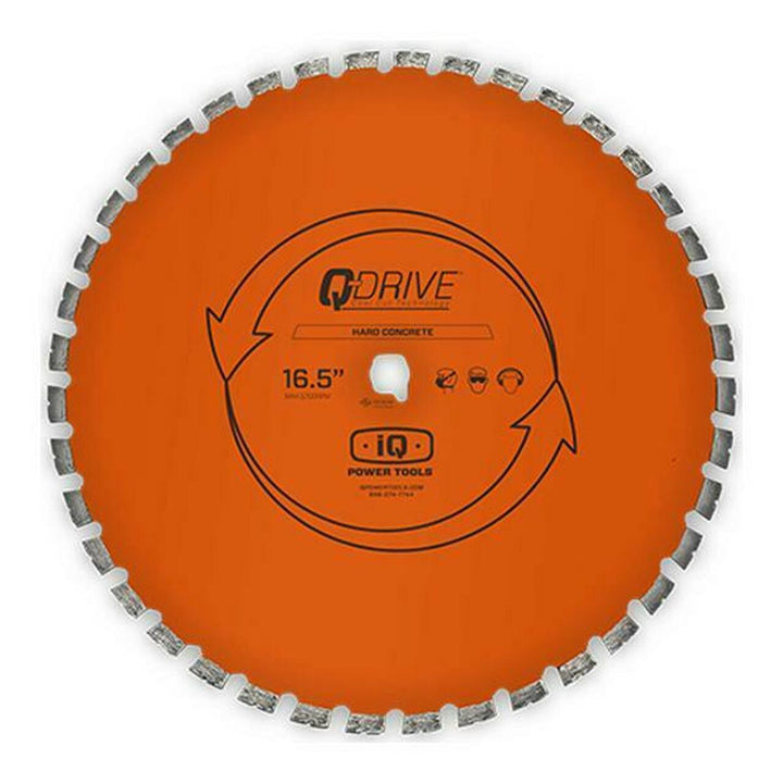 16.5 inch arrayed diamond segmented blade with Q-Drive arbor used to a range of material like brick, concrete and soft pavers iq-power-tools-16-5-masonry-combo-diamond-blade IQ Power Tools 16.5″ Masonry Combo Diamond Blade